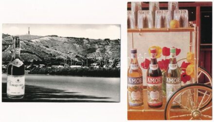 BOR, PÁLINKA - 10 db modern magyar képeslap / WINE, ALCOHOL - 10 modern Hungarian postcards
