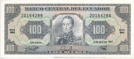 Ecuador 1997. 100S 'WH 20164289' T:I Ecuador 1997. 100 Sucres 'WH 20164289' C:UNC