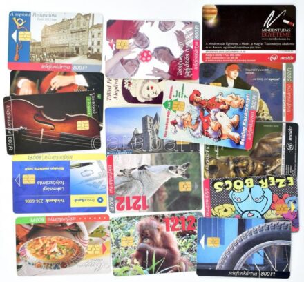 1998-2004 16 db klf MATÁV telefonkártya (magyaros ételek, Postabank, stb.)