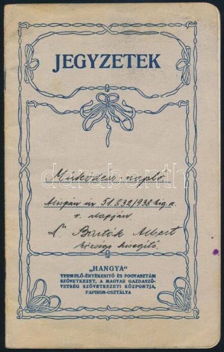 1938 Működési napló, Pest-Pilis-Solt-Kiskun vármegye településeinek napi működésének ellenőrzése