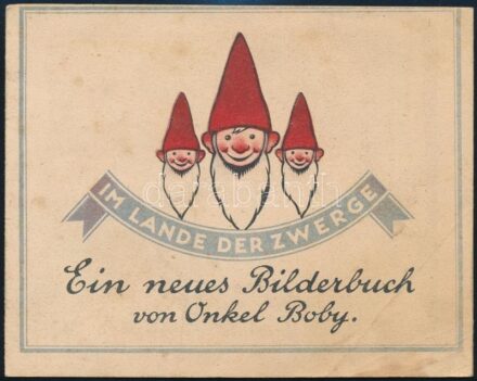 cca 1930 Vitello - Im lande der Zwerge- ételízesítő mese rajzos receptfüzete