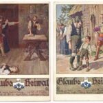 Glaube und Heimat - 5 db régi osztrák művész képeslap / 5 pre-1945 Austrian art motive postcards s: E. Kutzer - Image 2