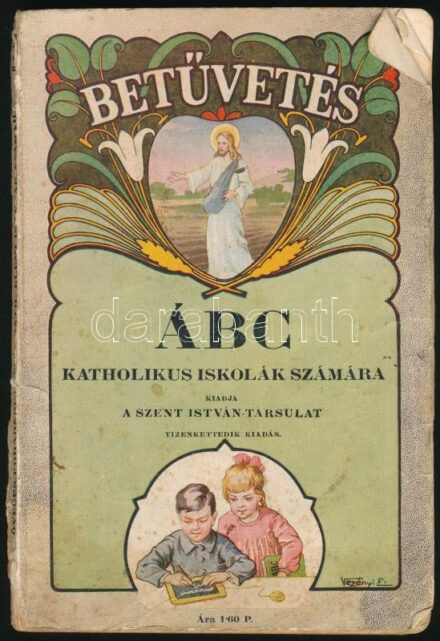 Betűvetés. Hangutánzó ÁBC katholikus elemi iskolák számára. Szerk.: Öveges Kálmán, Pohárnok Jenő. Vezényi Elemér rajzaival. Bp., 1928, Szent István-Társulat. Tizenkettedik kiadás. Gazdag színes és fekete-fehér képanyaggal