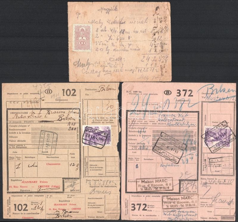 1926-1948 6 db irat okmánybélyegekkel + 2 db emléklap - Image 3