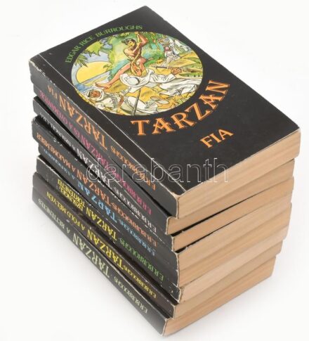 Edgar Rice Burroughs Tarzan-sorozatának 8 kötete: Tarzan, a vadember; Tarzan dzsungeltörténetei; Tarzan a föld mélyén; Tarzan, a rettenetes; Tarzan fia; Tarzan és a gyémántok; Tarzan, a dzsungel ura; Tarzan, a majomember. Bp., 1986-1990,