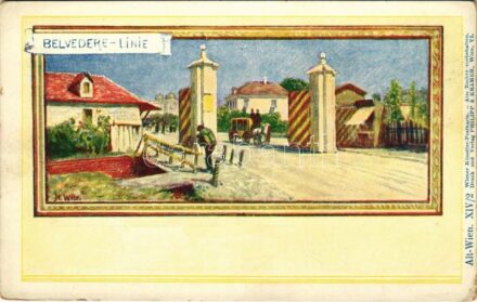 Wien, Vienna, Bécs; Alt Wien, Belvedere-Linie. Wiener Künstler-Postkarte Philipp & Kramer XIV/2. s: H. Wilt (EK)