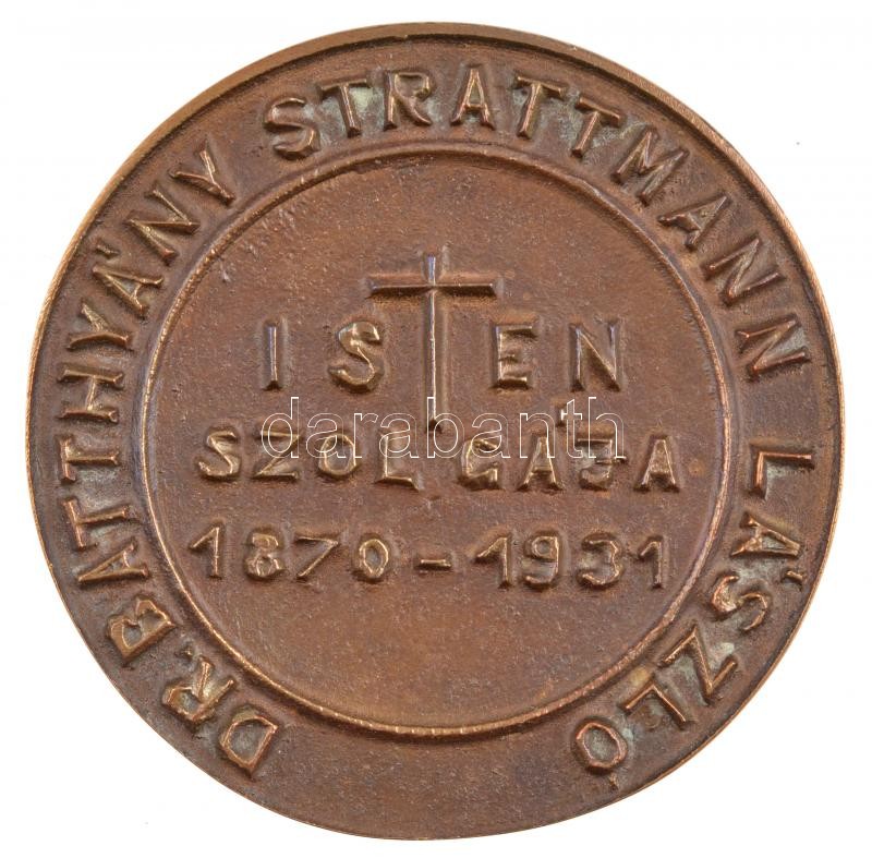 DN 'Dr. Batthyány Strattmann László-díj - Isten szolgája 1870-1931' Br emlékérem (100mm) T:1 - Image 2
