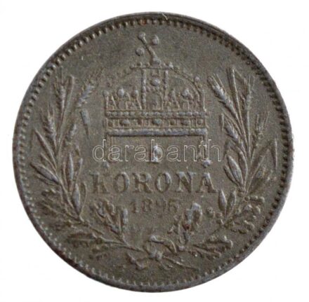 1895. 1K fém minipénz T:2