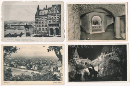 Budapest - 8 db régi képeslap / 8 pre-1945 postcards