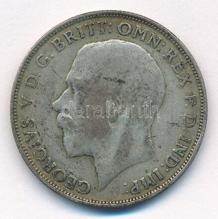 Nagy-Britannia 1922. 1Fl Ag 'V. György' T:2- patina United Kingdom 1922. 1 Florin Ag 'George V' C:VF patina Krause KM#817.a