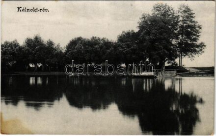 1908 Magyaróvár, Mosonmagyaróvár; Kálnoki rév, komp. Pingitzer Ignác kiadása (fl)