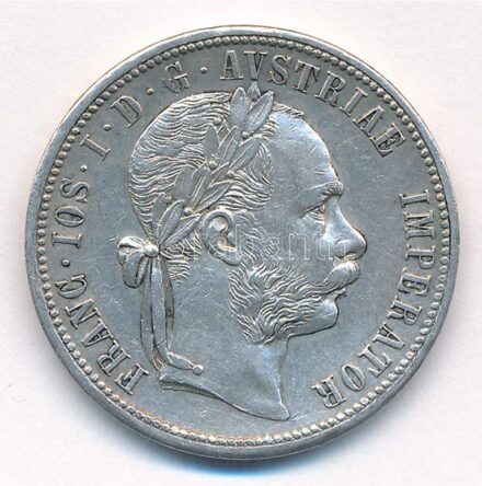 Ausztria 1879. 1Fl Ag 'Ferenc József' T:1-,2 Austria 1879. 1 Florin Ag 'Franz Joseph' C:AU,XF Krause KM#2222