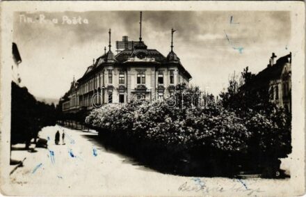 1930 Besztercebánya, Banská Bystrica; Fin. P. a Posta / Posta és Pénzügyi hivatal / financial and post office (fl)