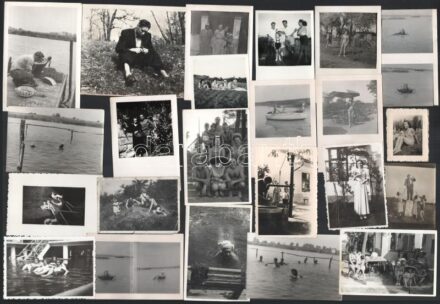 cca 1950-1970 Vegyes fotó tétel, kb. 50 db, főleg fürdőzés, strand, kirándulás témában, vegyes méretben