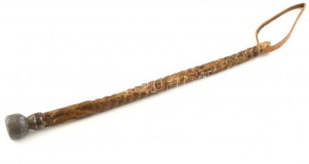 Régi ólmosbot, bikacsök, korának megfelelő állapotban, h: 44 cm