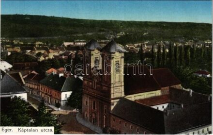 Eger, Káptalan utca. Károly Károly kiadása