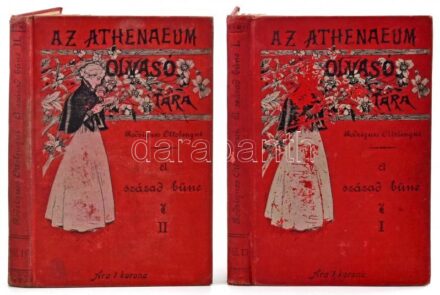 Ottolengui, Rodrigues: A század bűne. Regény két kötetben. Ford.: Révész Paula. Bp., é.n., Athenaeum. Kiadói illusztrált egészvászon-kötés, kopottas, foltos. Mindkét kötetben kissé foltos lapok, laza, szakadt kötés.