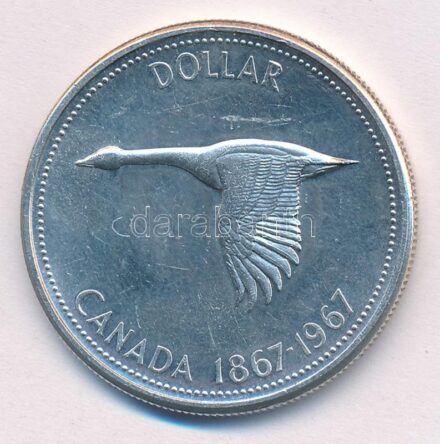Kanada 1967. 1$ Ag 'II. Erzsébet' T:1- Canada 1967. 1 Dollar Ag 'Elizabeth II' C:AU Krause KM#70