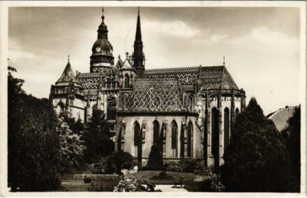 1938 Kassa, Kosice; Dóm / Székesegyház / cathedral + '1938 Kassa visszatért' So. Stpl. (fl)