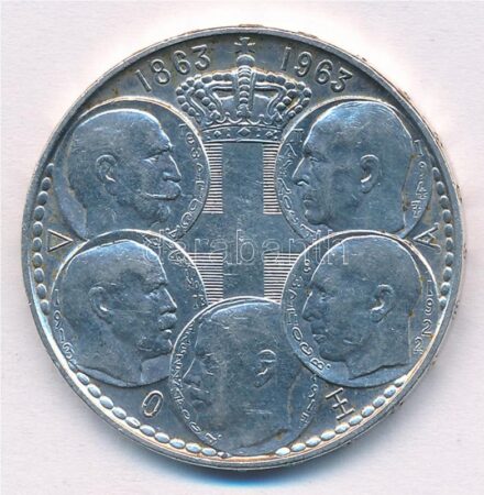 Görögország 1963. 30Dr Ag 'Centenárium - 5 király' T:1- Greece 1963. 30 Drachmai Ag 'Centennial - 5 kings' C:AU Krause KM# 86