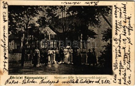 1905 Budapest XV. Rákospalota, Stettner-féle leánynevelő intézet