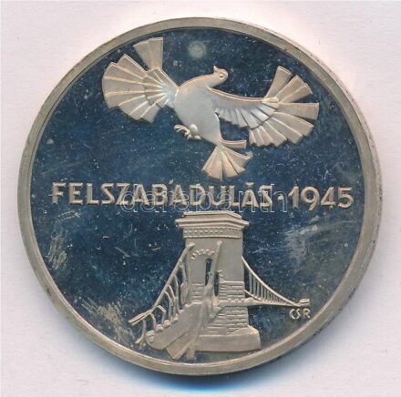 1975. 200Ft Ag 'Felszabadulás' T:1 (eredetileg PP) patina Adamo EM46