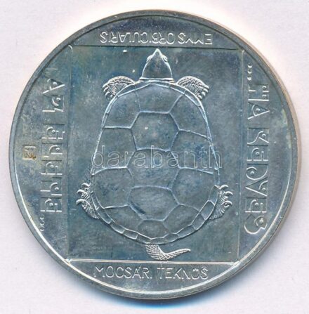 1985. 200Ft Ag 'Természetvédelem - Mocsári teknős' T:BU Adamo EM85