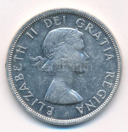 Kanada 1963. 1$ Ag 'II. Erzsébet' T:2 Canada 1963. 1 Dollar Ag 'Elizabeth II' C:XF Krause KM#54