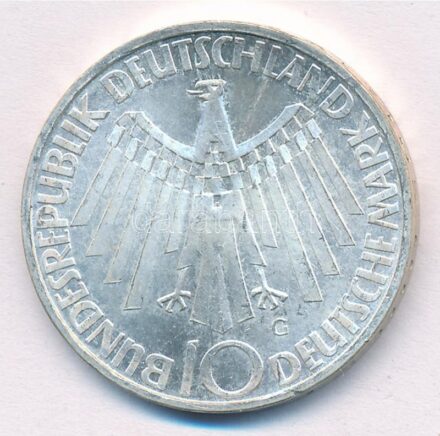 Német Szövetségi Köztársaság 1972G 10M Ag 'Müncheni Olimpia - Spirál' T:1-,2 Federal Republic Germany 1972G 10 Mark Ag 'Münich Olympics - Spiral' C:AU,XF Krause KM#134.1