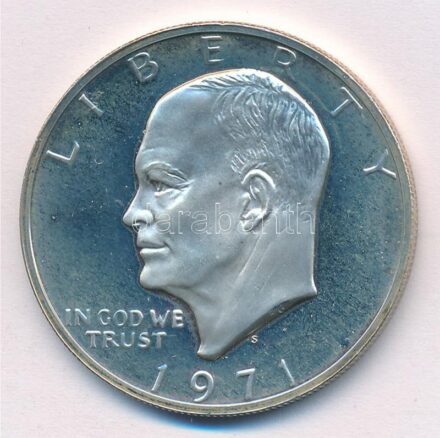 Amerikai Egyesült Államok 1971S 1$ Ag 'Eisenhower' T:PP felszíni karcok USA 1971S 1 Dollar Ag 'Eisenhower' C:PP surface scratches Krause KM#203a