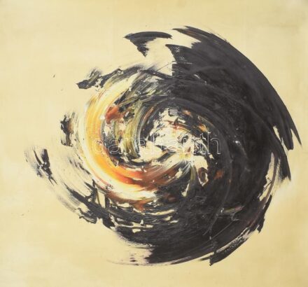 Reigl, Judit (1923-2020) Űr és extázis. Emptiness and Ecstasy. Vászonra készült nyomat .Jelzett a nyomaton 72x72 cm