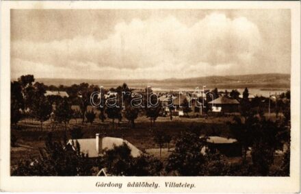 Gárdony, üdülőhely, villatelep