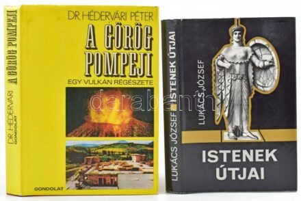 2 db könyv: Hédervári Péter: A görög Pompeji. (Egy vulkán régészete). Bp., 1972, Gondolat. + Lukács József: Istenek útjai. A kereszténység előzményeinek tipológiájához. Bp., 1974, Kossuth. Második kiadás. Kiadói