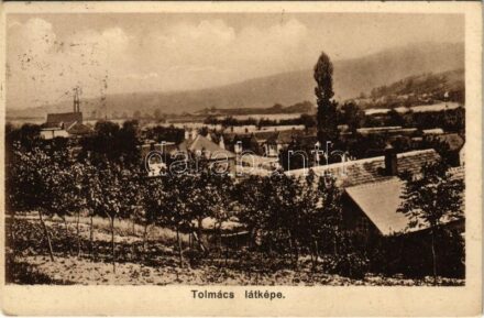 1938 Tolmács (Nógrád), látkép + 'POSTAI ÜGYN'