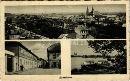 1943 Komárom, Komárno; mozaiklap / multi-view postcard (EK)