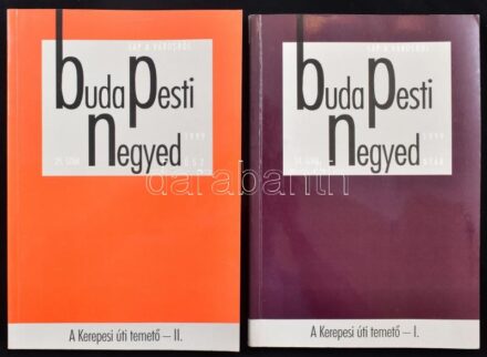 1999 A Kerepesi úti temető I-II. köt. A bevezető tanulmányt írta, az adattárat, a mutatókat és a szemelvényeket összeállította: Tóth Vilmos. Budapesti Negyed. VIII. évf. 2-3. sz. 1999. nyár, ősz. Bp., 1999, Budapest Főváros