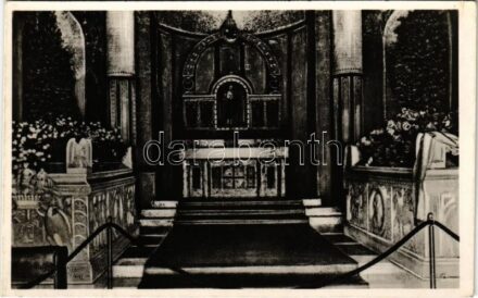 Krasznahorkaváralja, Krásnohorské Podhradie; Mauzóleum, belső. Fuchs József kiadása / mausoleum, interior