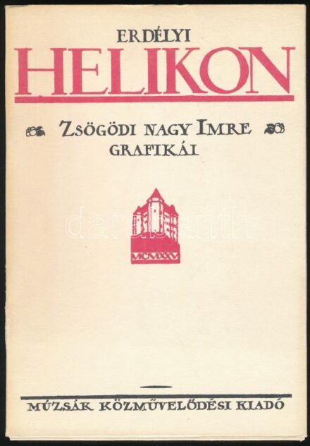 Erdélyi Helikon. Zsögödi Nagy Imre grafikái. Szerk.: Dr. Gróh Gáspár. Bp., 1992, Múzsák Közművelődési Kiadó. Kiadói papírkötés.