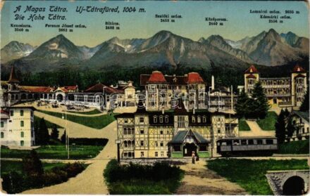 Újtátrafüred, Neu-Schmecks, Novy Smokovec (Magas-Tátra, Vysoké Tatry); villamos / tram