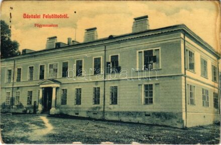 Felsőlövő, Oberschützen; főgimnázium / grammar school / Schule. W.L. 2356. (EK)