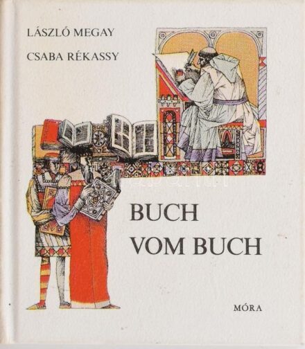 Megay László: Könyves könyv. Rékassy Csaba rajzaival. Bp., Móra, 1977. Minikönyv, az 1976-ban megjelent hasonló című könyv kicsinyített mása. Kartonált papírkötésben, kihajtható műanyag védőtokkal, jó állapotban.