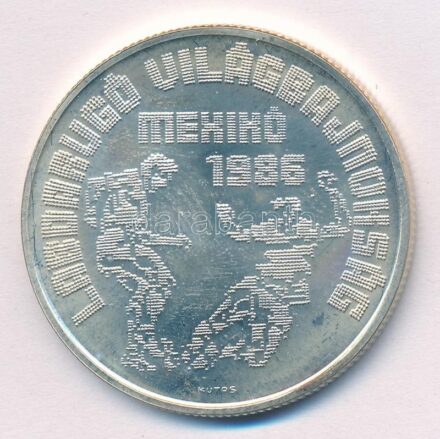1986. 500Ft Ag 'Labdarúgó Világbajnokság - Mexikó 1986' T:BU Adamo EM95