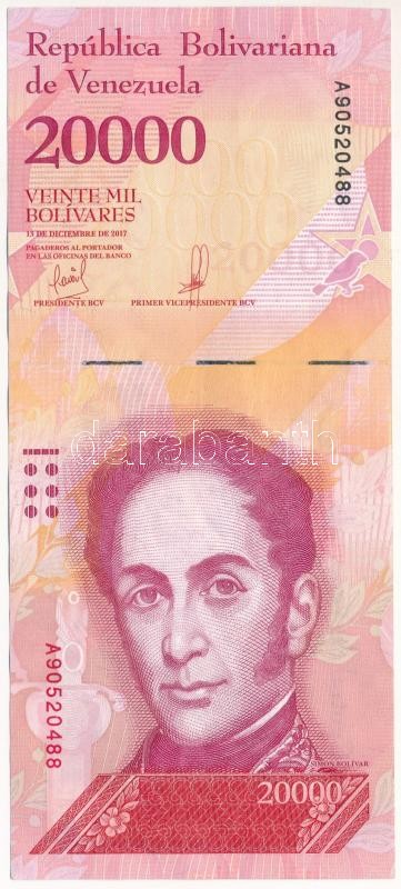 Venezuela 2017. 20.000B T:II Venezuela 2017. 20.000 Bolívares C:XF Krause P#99