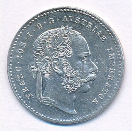 Ausztria 1868. 20kr Ag 'Ferenc József' T:1- kis patina Austria 1868. 20 Kreuzer Ag 'Franz Joseph' C:AU small patina Krause KM#2212