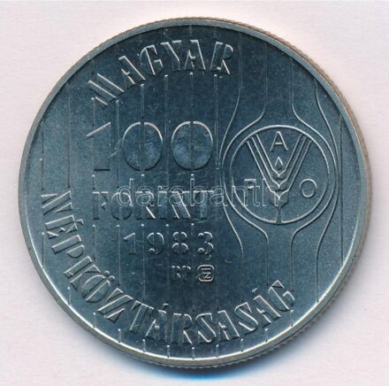 1983. 100Ft Cu-Ni 'FAO - Több gabonát a világnak' T:BU Adamo EM72