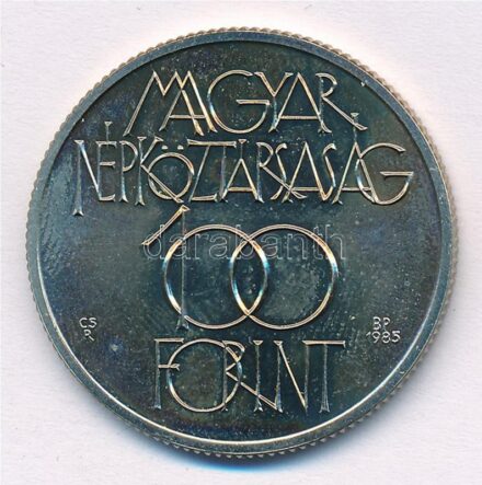 1985. 100Ft Cu-Ni 'Kulturális Fórum' T:BU Adamo EM88
