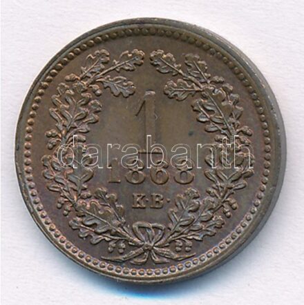 1868KB 1kr Cu 'Angyalos címer' T:1,1- Hungary 1868KB 1 Kreuzer Cu 'Coat of Arms with Angels' C:UNC,AU Adamo M4.1