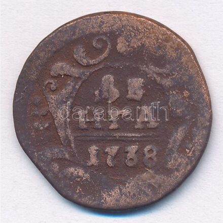 Orosz Birodalom 1738. 1 Denga (1/2k) Cu T:3 Russian Empire 1738. 1 Denga (1/2 Kopeck) Cu C:F Krause KM#188