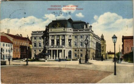 1912 Pozsony, Pressburg, Bratislava; Városi színház / theatre