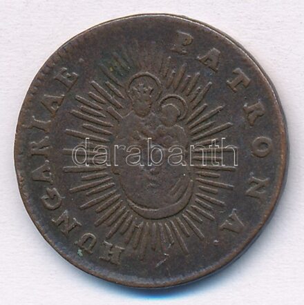 1765. Rézdénár 'Mária Terézia' T:2-,3 patina, ph